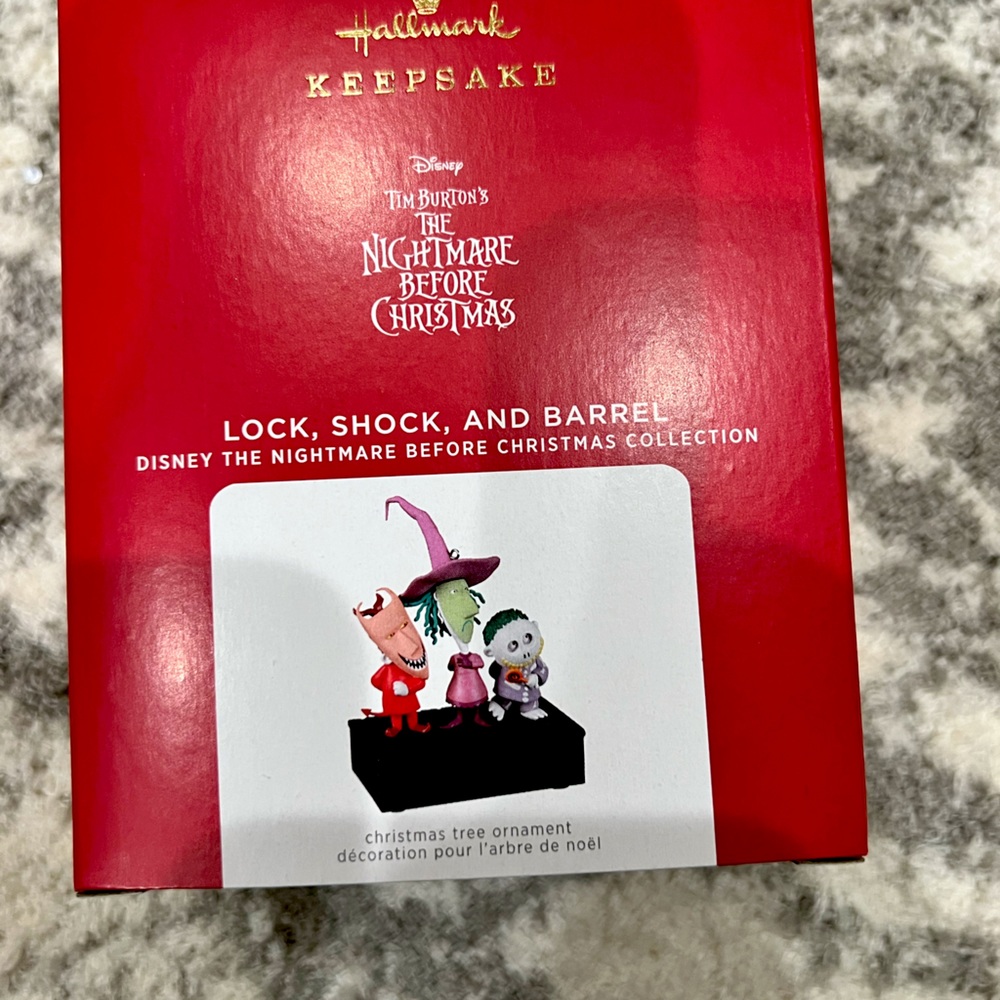 HALLMARK CHRISTMAS ORNAMENT~Lock, Shock and Barrel- DISNEY NightBeforeChristmas